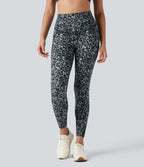 Legging de yoga gainant taille haute imprimé léopard avec poches Halara UltraSculpt™
