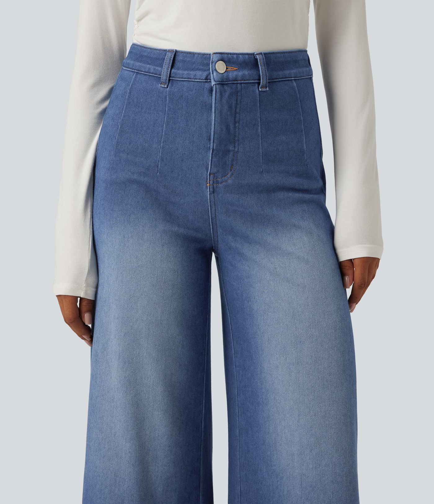Jean large Halara Flex™ taille haute gainant avec poches