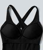 Débardeur yoga Halara UltraSculpt™ 2-en-1 push-up col V profond dos croisé