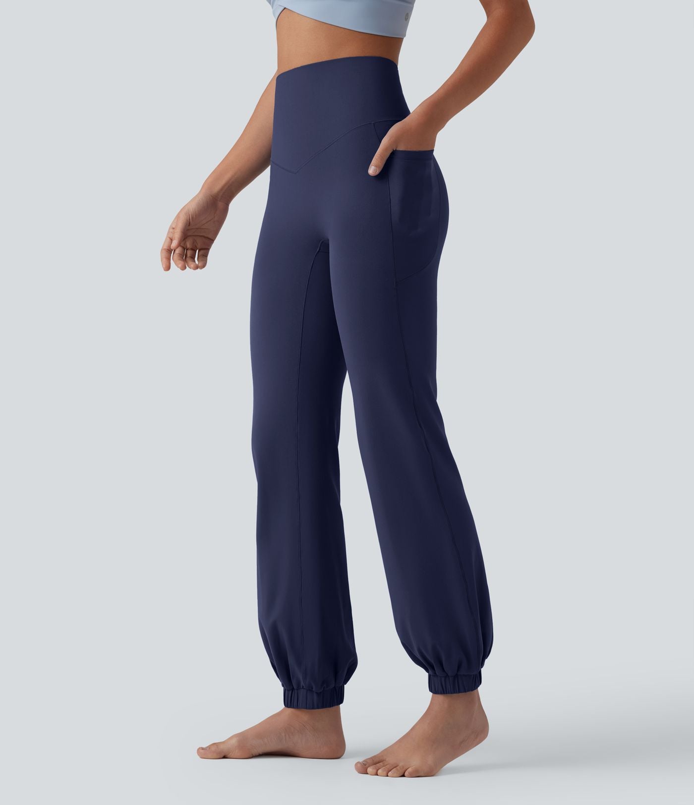 Jogging ballon danse SoftlyZero™ taille haute gainant avec poches