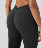 Legging de yoga gainant galbant taille haute avec fronces et poches Halara UltraSculpt™