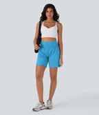 Short de yoga SoftlyZero™ Airy 2-en-1 taille très haute avec poches et effet frais InstantCool 17,5 cm