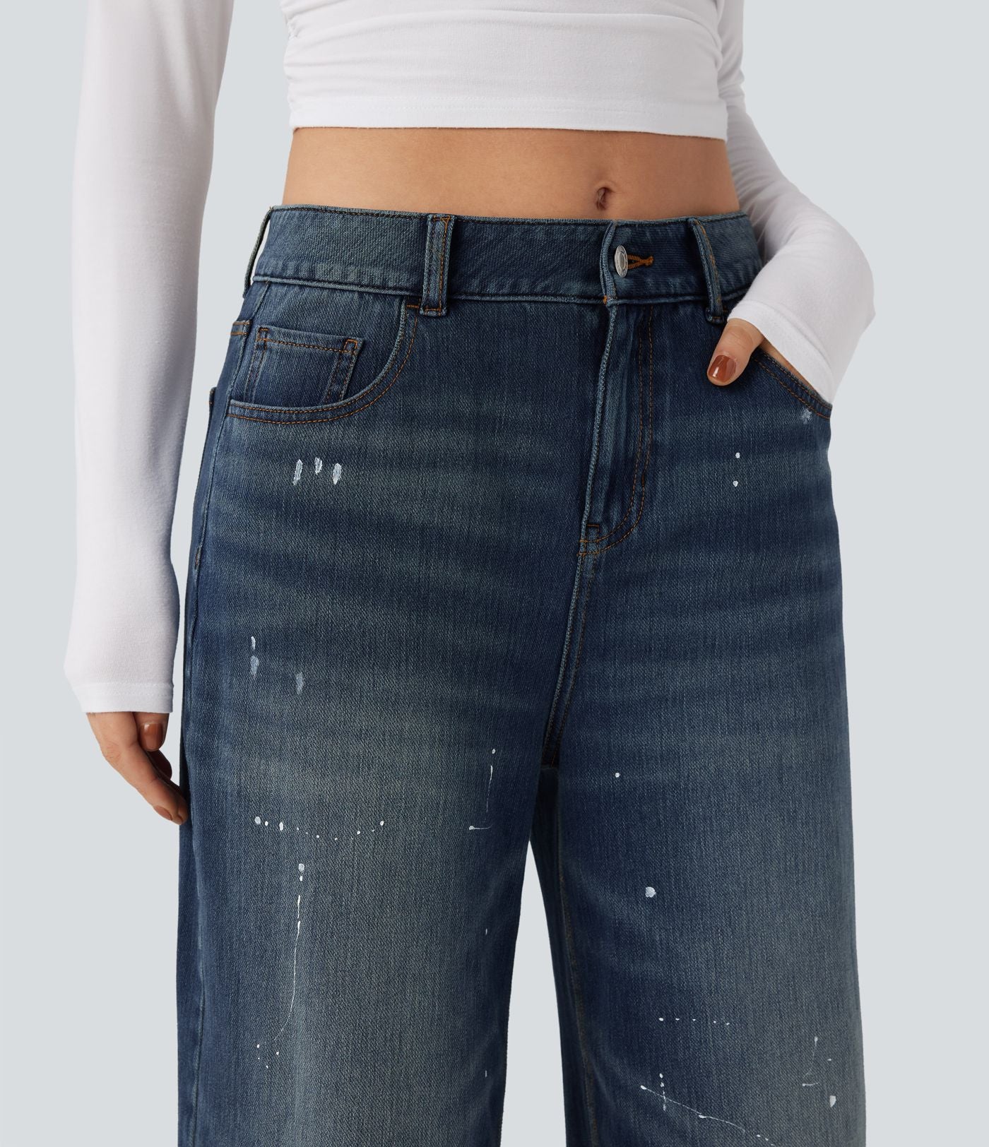 Jean fluide Halara Flex™ taille mi-haute avec poches