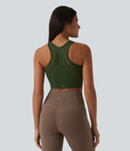 Brassière de sport yoga OneForm sans couture Flow maintien léger avec découpes et soutien-gorge intégré