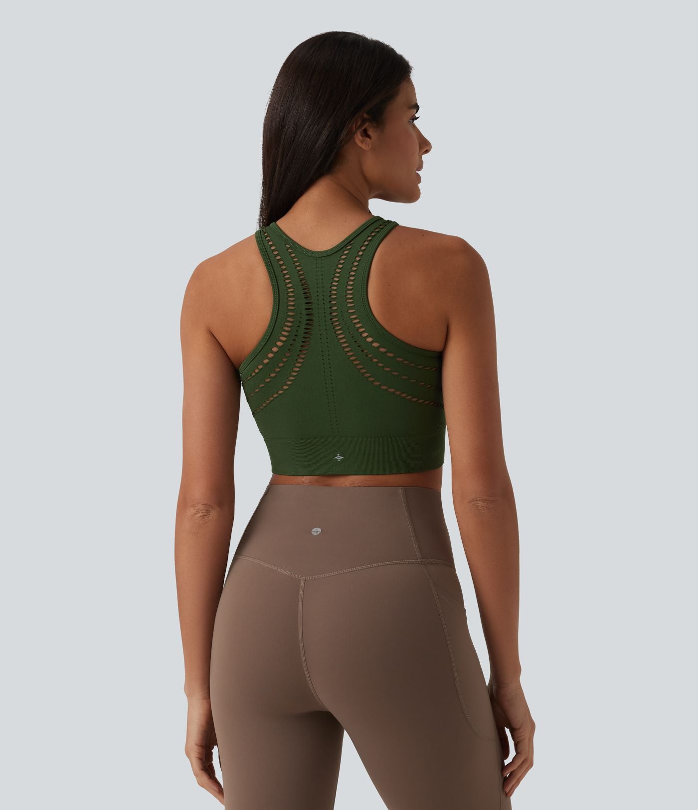 Brassière de sport yoga OneForm sans couture Flow maintien léger avec découpes et soutien-gorge intégré