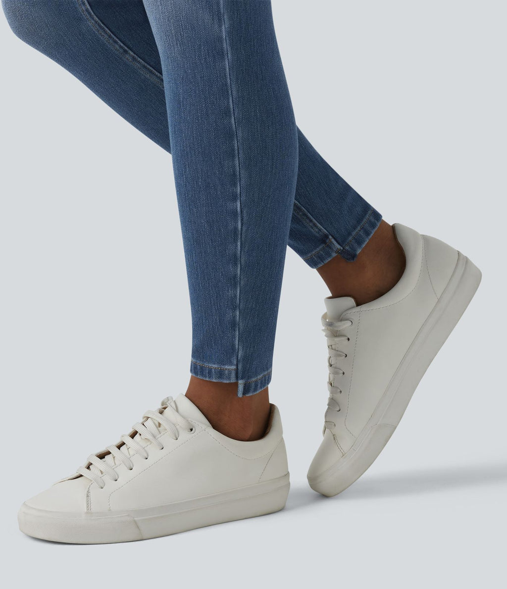 Jean skinny 7/8 décontracté taille basse Halara Flex™ avec poches