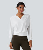 Top yoga sport oversize col V Cool Touch séchage rapide