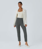 Pantalon tailleur ajusté taille haute Halara Flex™ avec poches