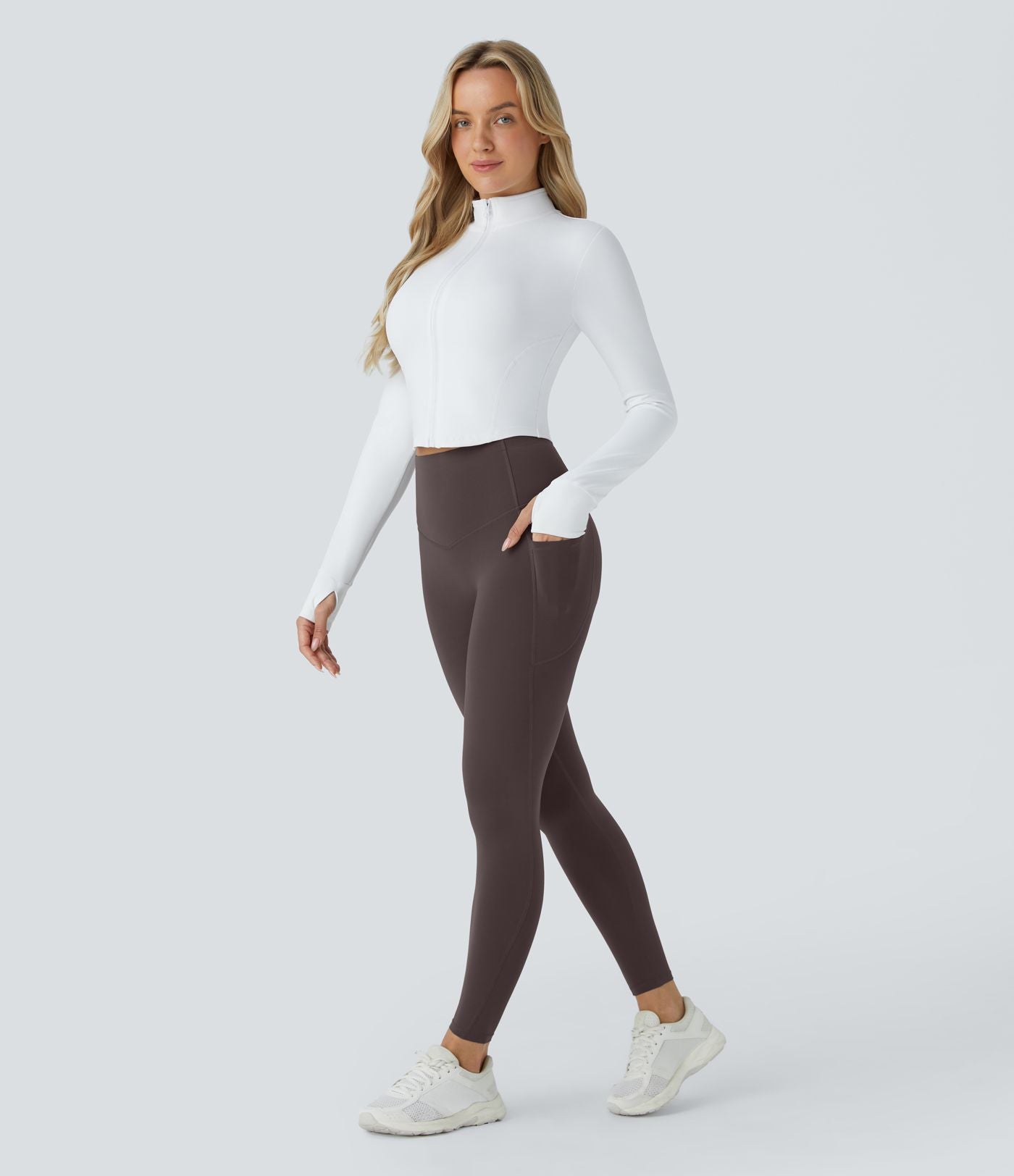 Legging d'entraînement gainant galbant taille haute avec poches Halara UltraSculpt™