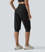 Jogging corsaire de yoga SoftlyZero™ Plush taille haute ventre plat avec cordon de serrage et poches