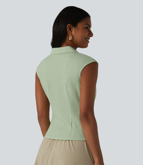 Chemise décontractée sans manches