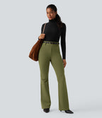 Pantalon tailleur évasé taille haute avec poches Halara Flex™
