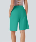 Bermuda SoftlyZero™ Airy de yoga taille haute avec poches multiples et effet frais InstantCool