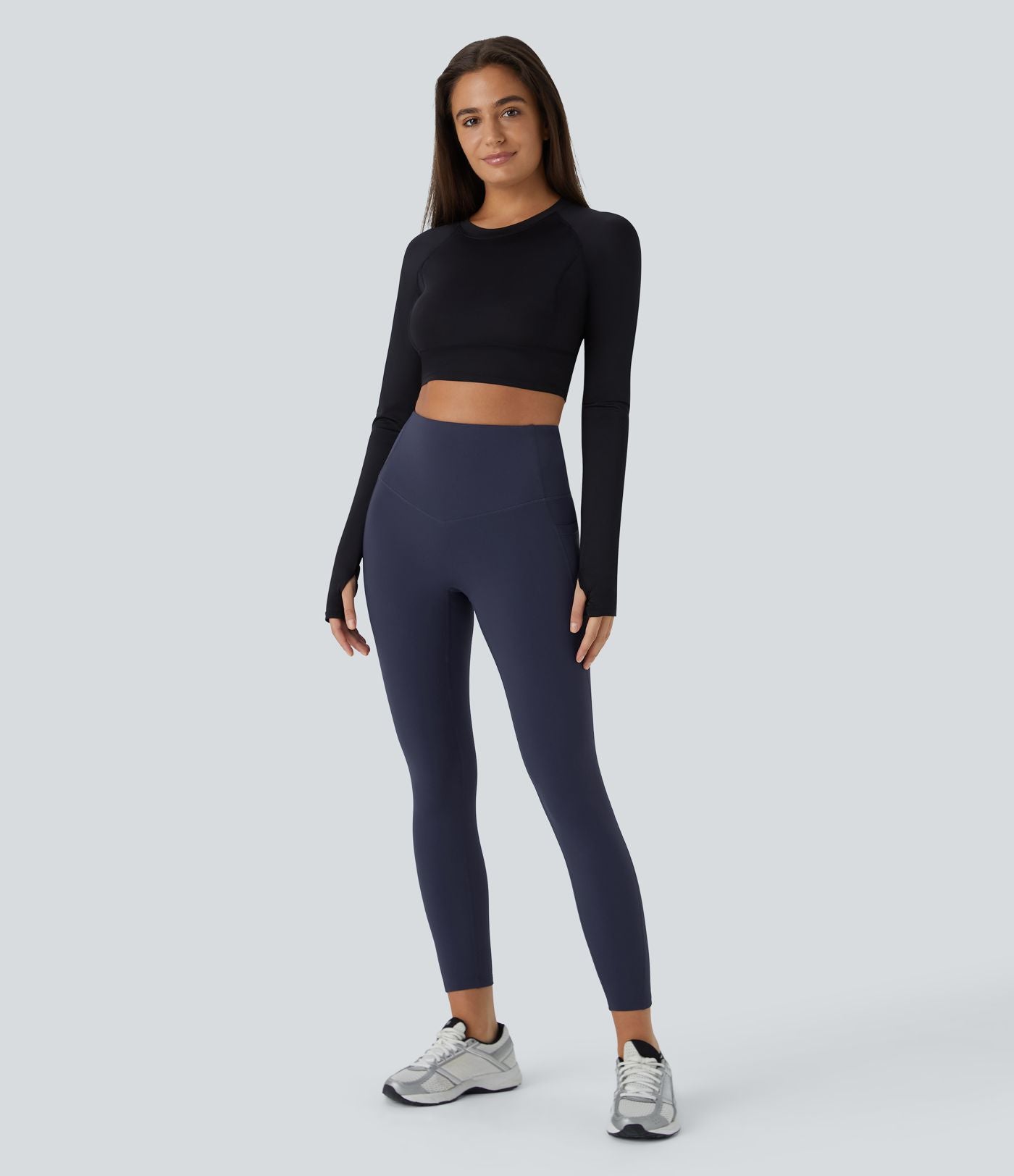 Legging de sport taille haute gainant et thermique Softlyzero™ avec poches