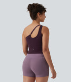 Débardeur yoga asymétrique OneForm Seamless Flow avec brassière intégrée