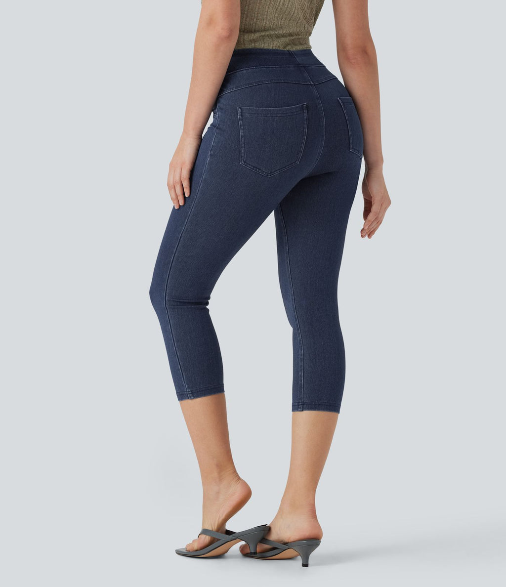 Halara Flex™ Jegging Capri Taille Haute Extensible Poche Latérale Arrière