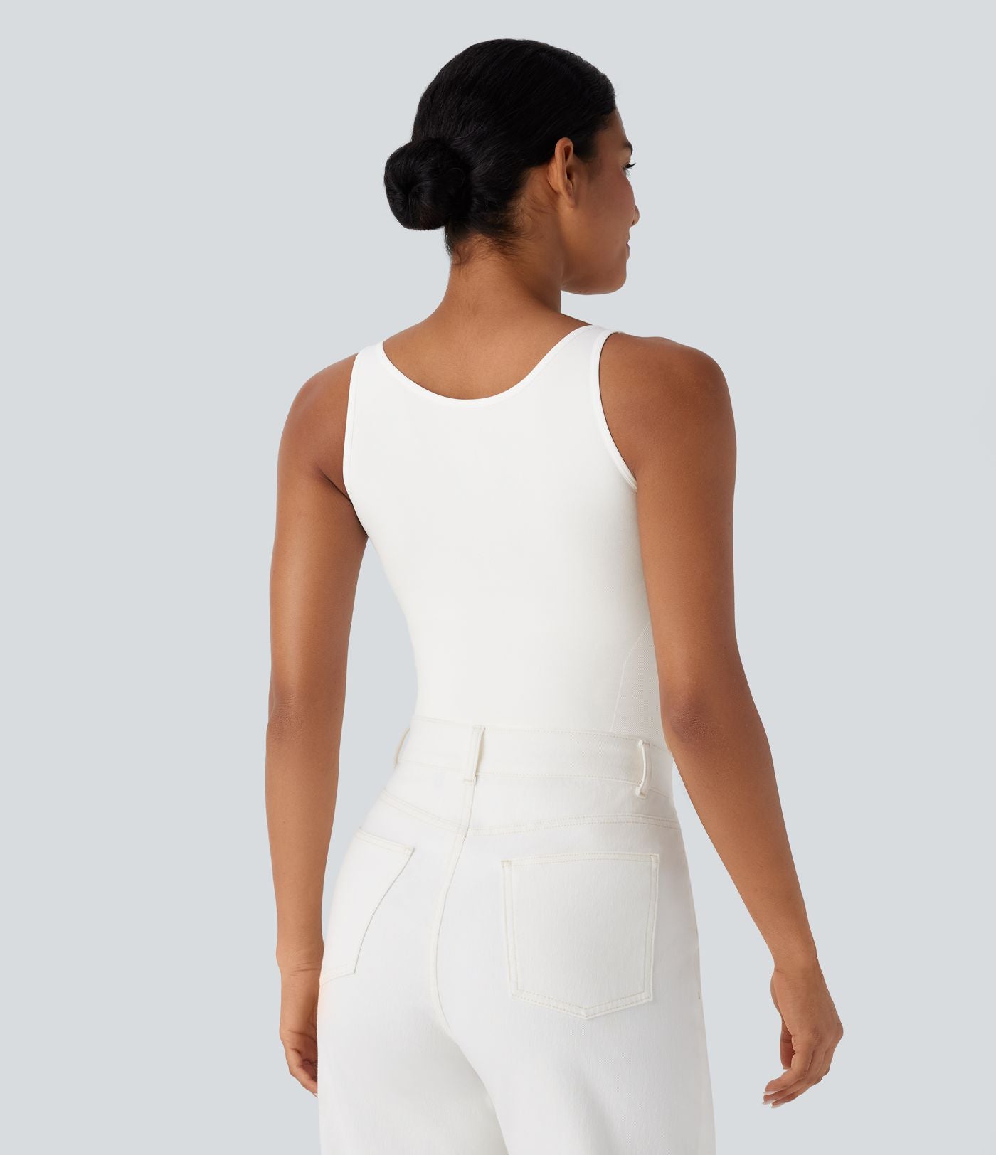 Débardeur d'intérieur gainant décolleté carré sans couture OneForm Seamless Flow