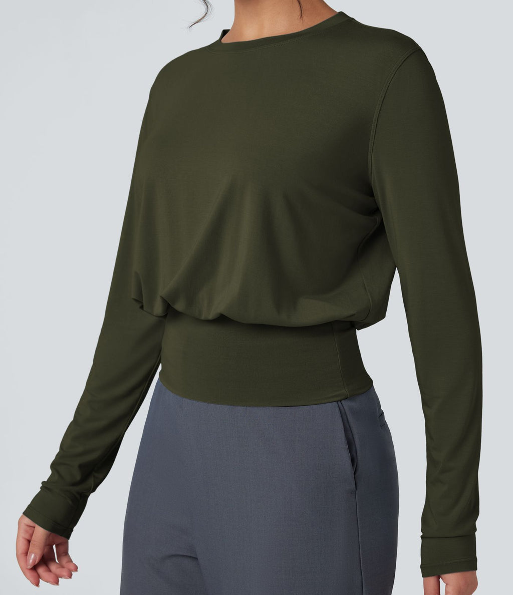 T-shirt de travail col rond manches longues