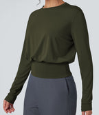 T-shirt de travail col rond manches longues
