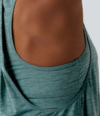 Débardeur de sport dos nageur col U soutien-gorge intégré