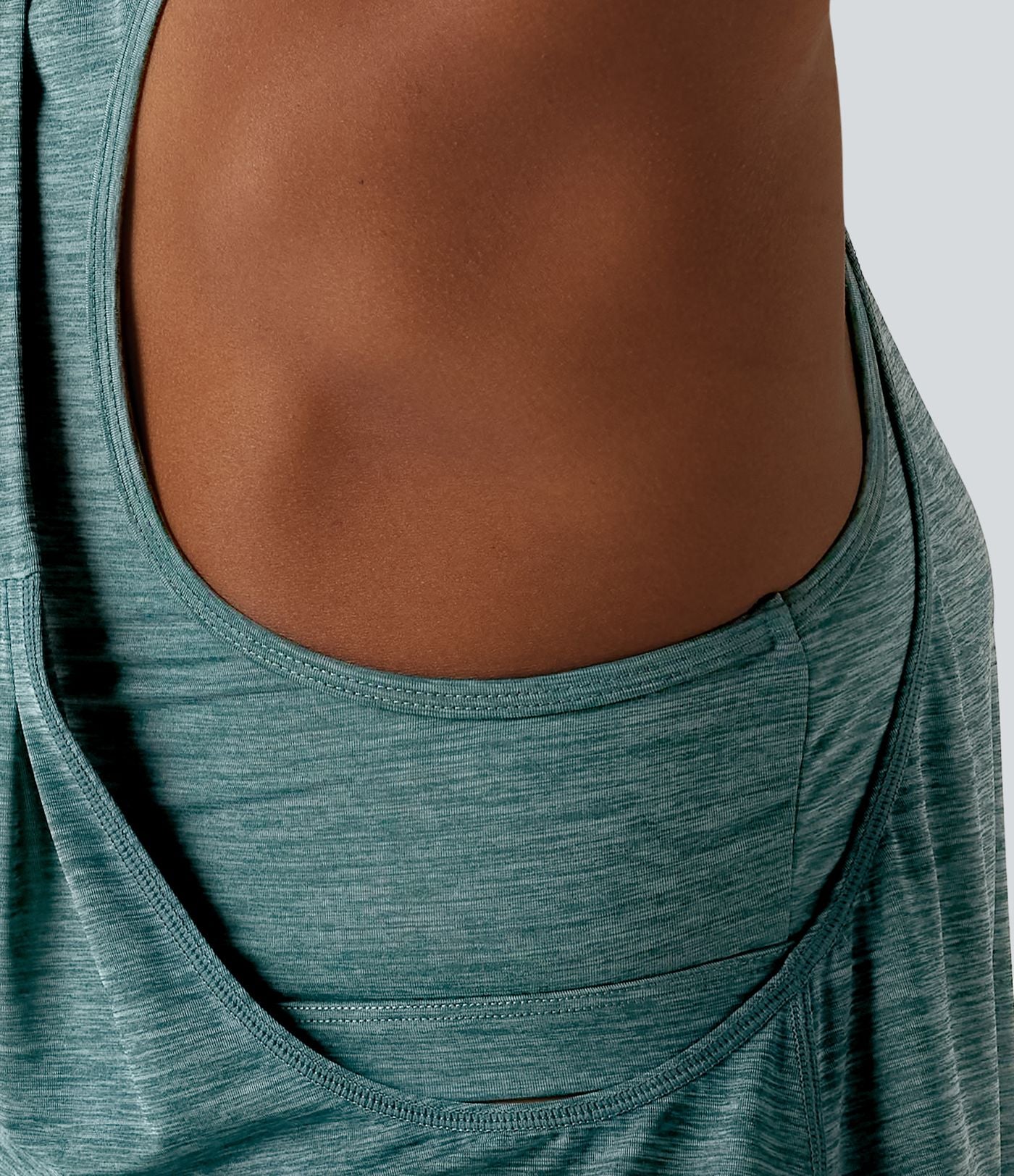 Débardeur de sport dos nageur col U soutien-gorge intégré