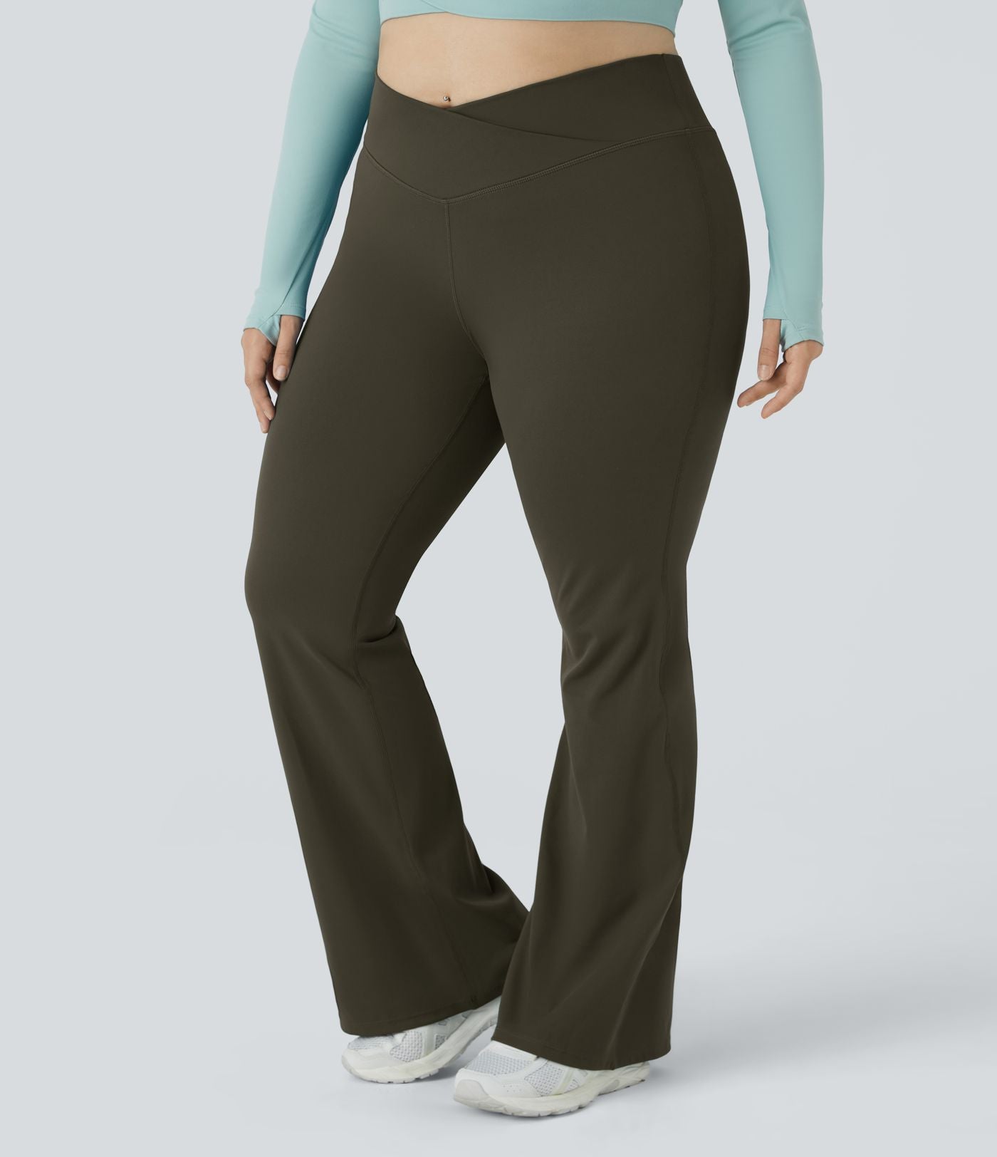 Legging évasé pleine longueur grande taille croisé taille haute DayStretch
