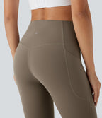 Legging 7/8 d'entraînement gainant taille haute avec sous-vêtement intégré antibactérien et poches Halara UltraSculpt™