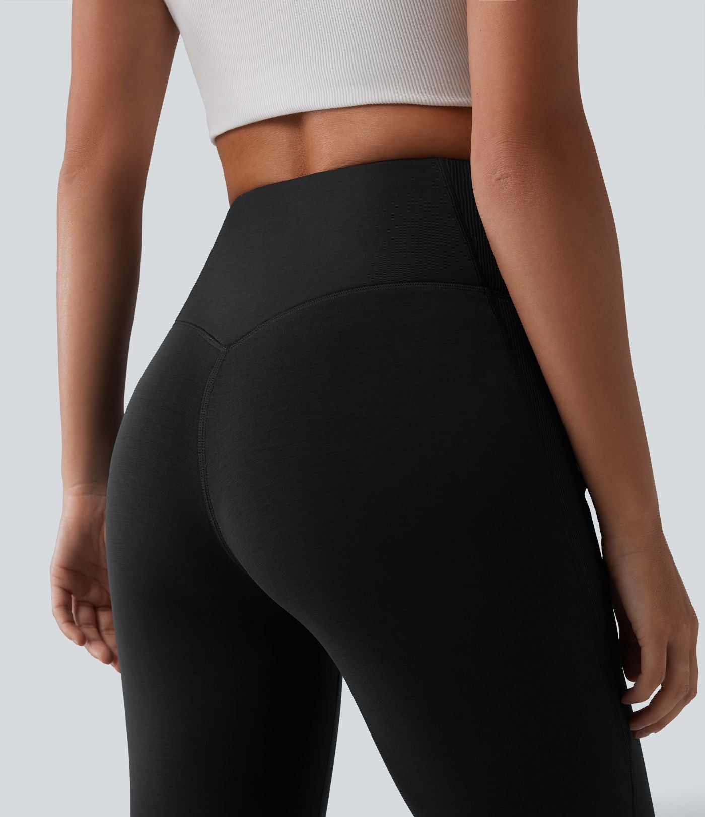 SpacerTek™ Pantalon casual évasé gainant taille haute