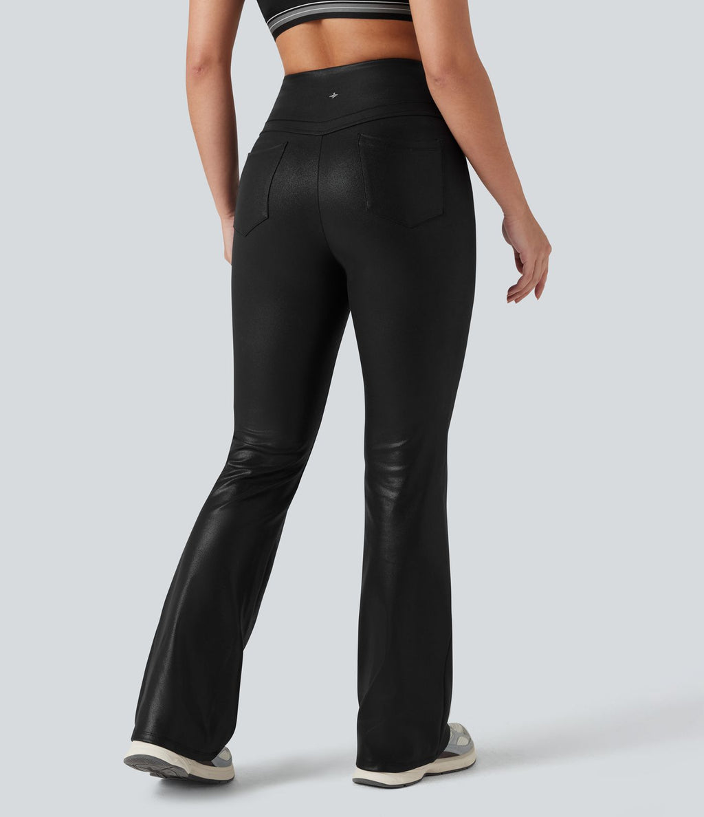 Legging 7/8 de yoga gainant taille haute toucher frais et séchage rapide avec poches - UPF50+ Halara UltraSculpt™