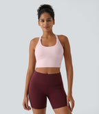 Débardeur yoga court SoftlyZero™ Plush à découpes A-C
