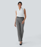 Pantalon de costume effet frais InstantCool à taille mi-haute avec poches latérales