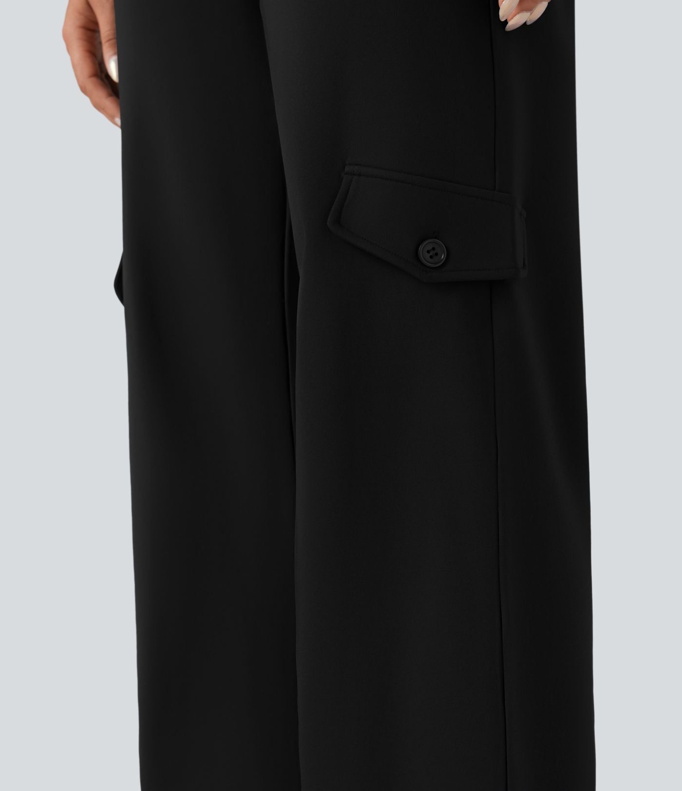 Pantalon tailleur thermique SoftlyZero™ Plush coupe droite taille mi-haute avec poches