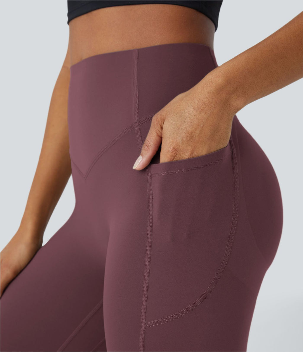 Legging d'entraînement gainant galbant taille haute avec effet scrunch et poches Halara UltraSculpt™