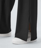 Pantalon yoga large croisé avec ourlet et poches DayStretch - Smile