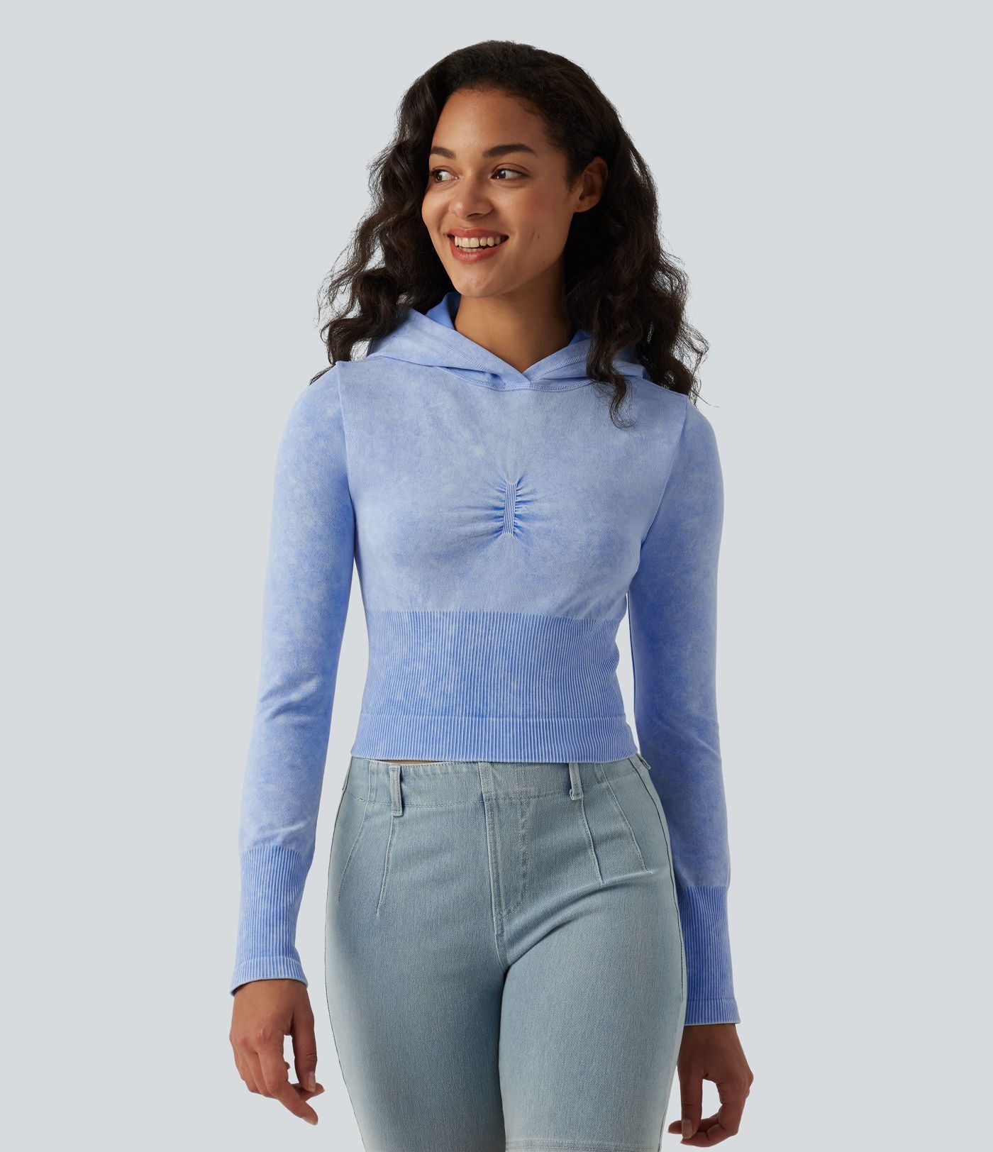 Sweat casual à capuche OneForm sans couture Flow manches longues