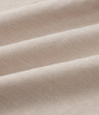 Pantalon effet lin taille haute avec cordon de serrage, bord volanté et poches