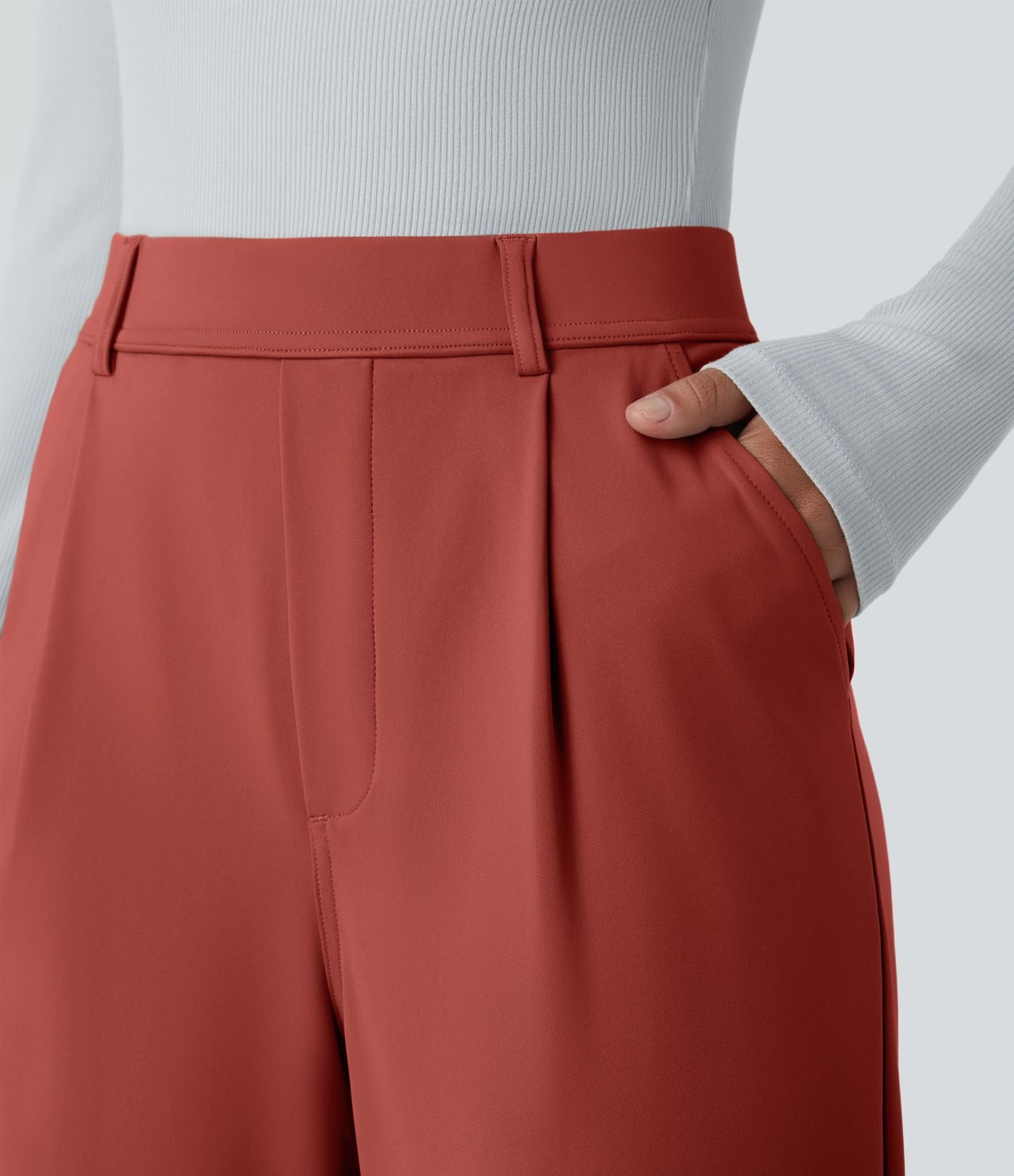 Pantalon tailleur évasé taille haute Halara Flex™ DayStretch avec poches