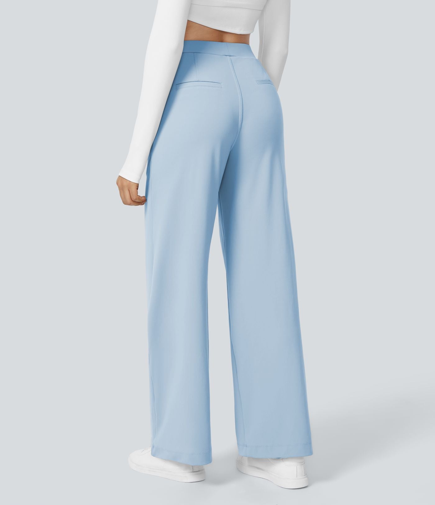 Pantalon tailleur Halara Flex™ DayStretch coupe droite taille haute avec poches