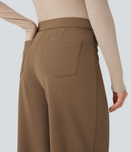 Pantalon tailleur ample taille haute Halara Flex™ DayStretch avec poches