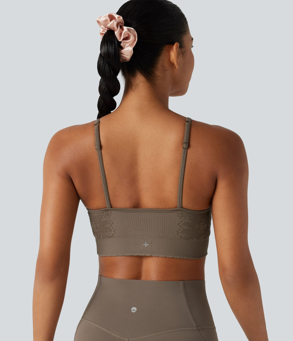 Brassière de sport yoga maintien léger sans couture OneForm Seamless Flow