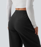 Pantalon tailleur fuselé Halara Flex™ DayStretch taille haute asymétrique avec poches