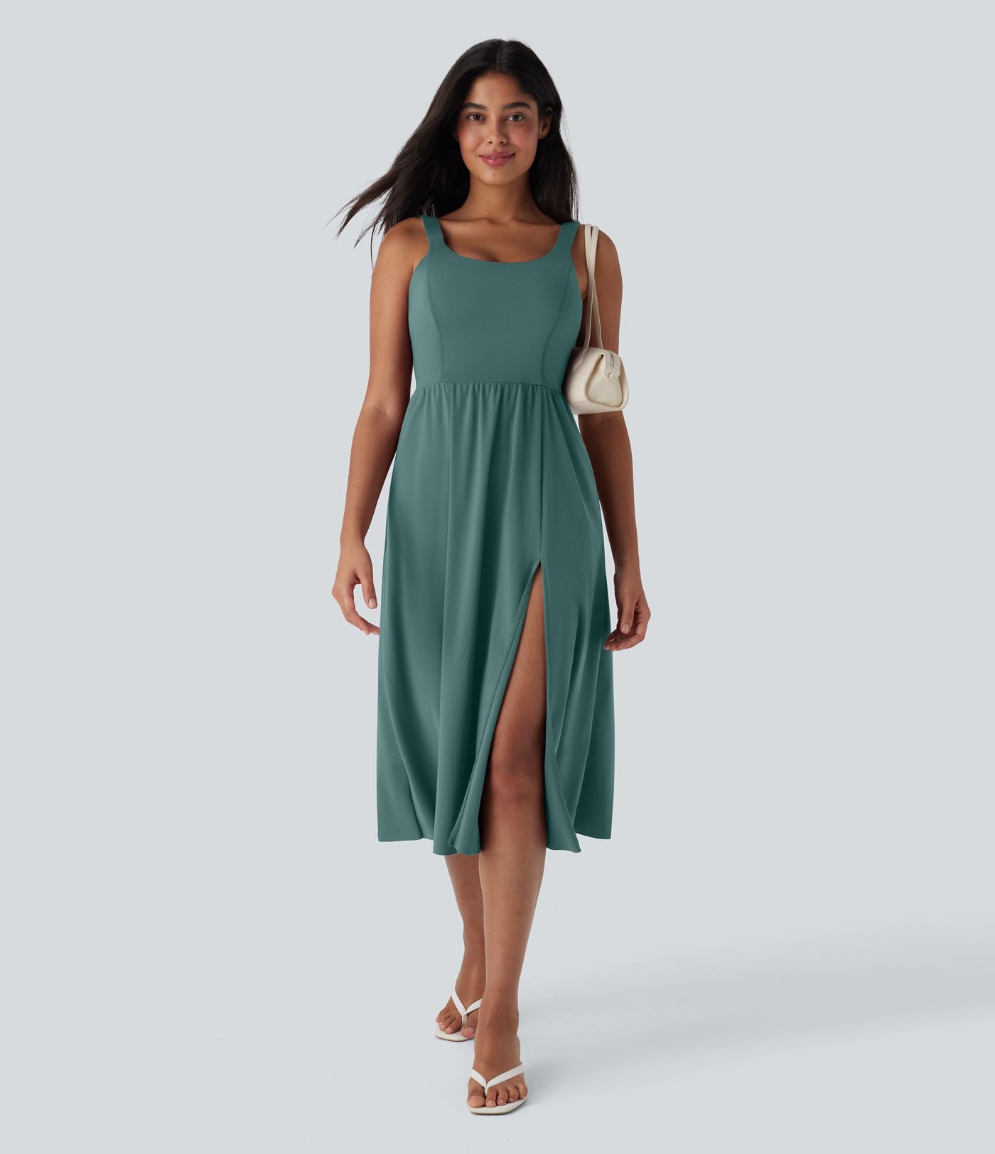 Robe décontractée mi-longue SoftlyZero™ Airy avec coques et effet frais InstantCool avec poches, bonnets E-G