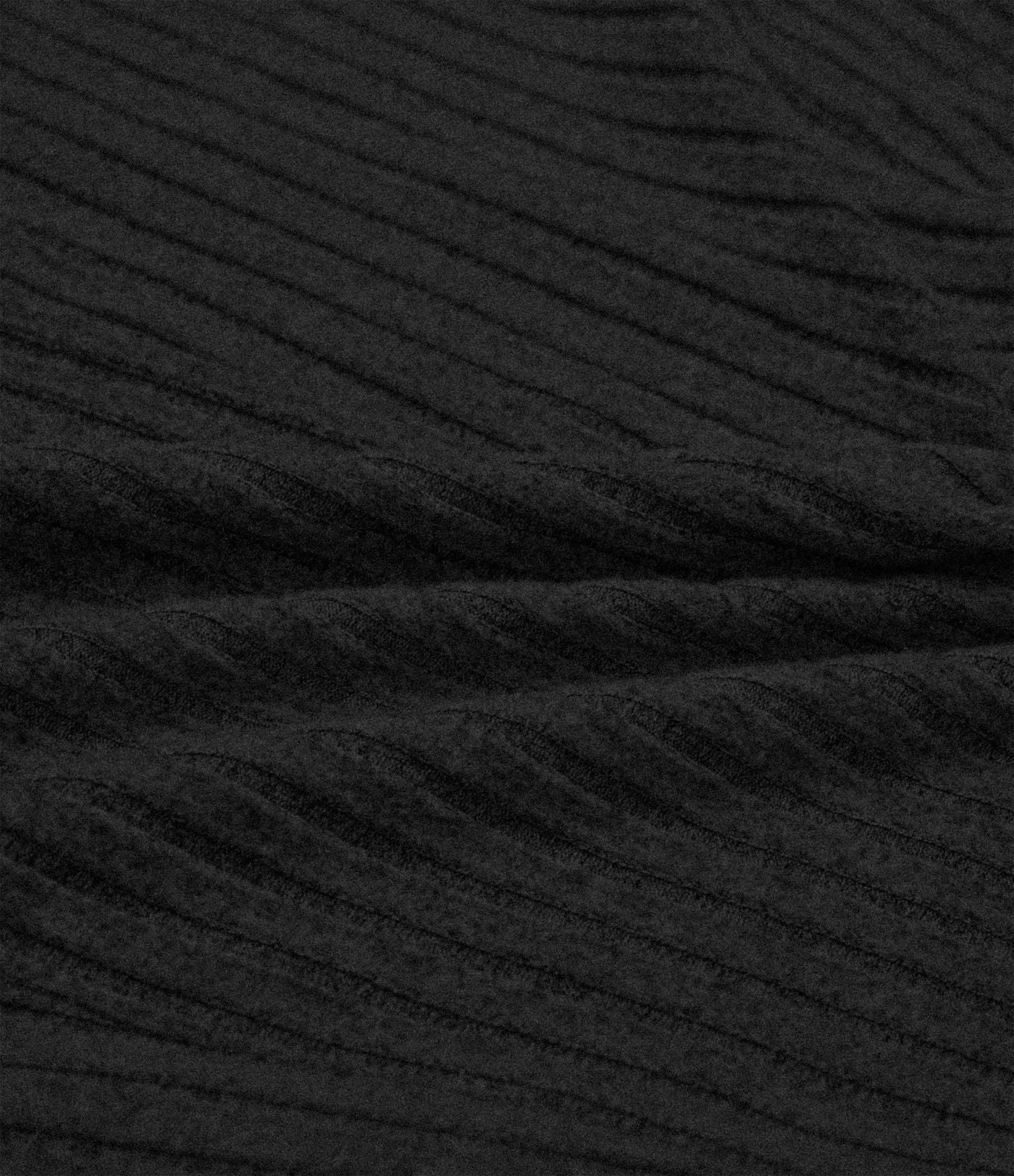 Robe longue côtelée col montant ceinturée manches longues