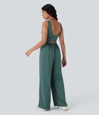 Combinaison de yoga large fluide dos nu bretelles croisées Softlyzero™ Airy Cool Touch avec poches - Easy Peasy