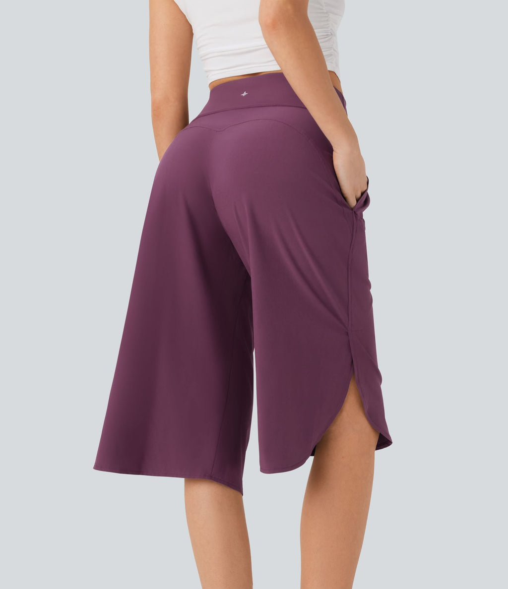 Pantalon décontracté gainant taille haute à séchage rapide avec poches Breezeful™