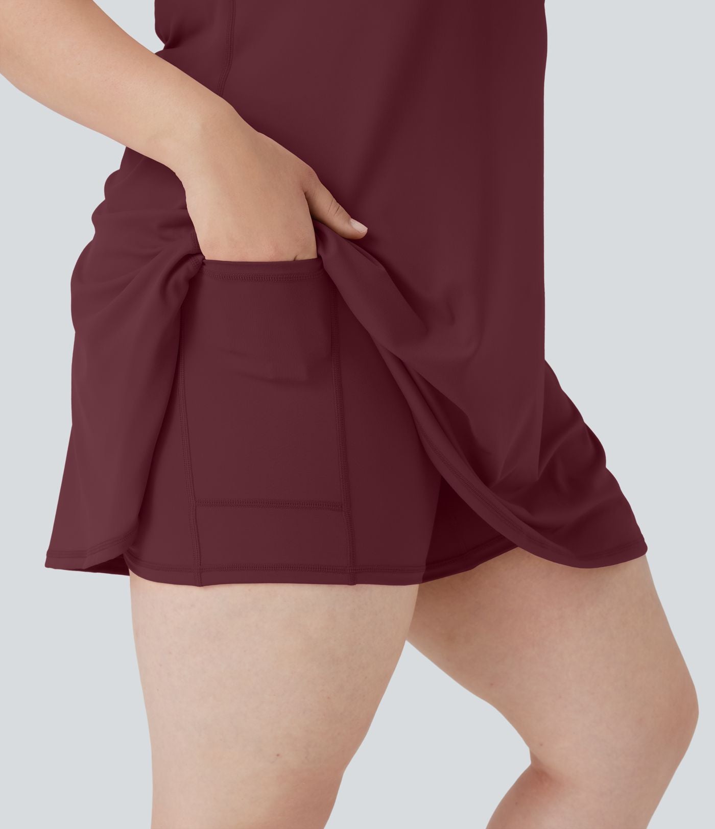 Robe de sport grande taille dos nu Softlyzero™ Plush - longueur rallongée - Easy Peasy Edition