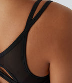 Brassière de sport yoga SoftlyZero™ Airy soutien léger mesh contrastant effet frais InstantCool, protection solaire UPF50+ bonnets A-D