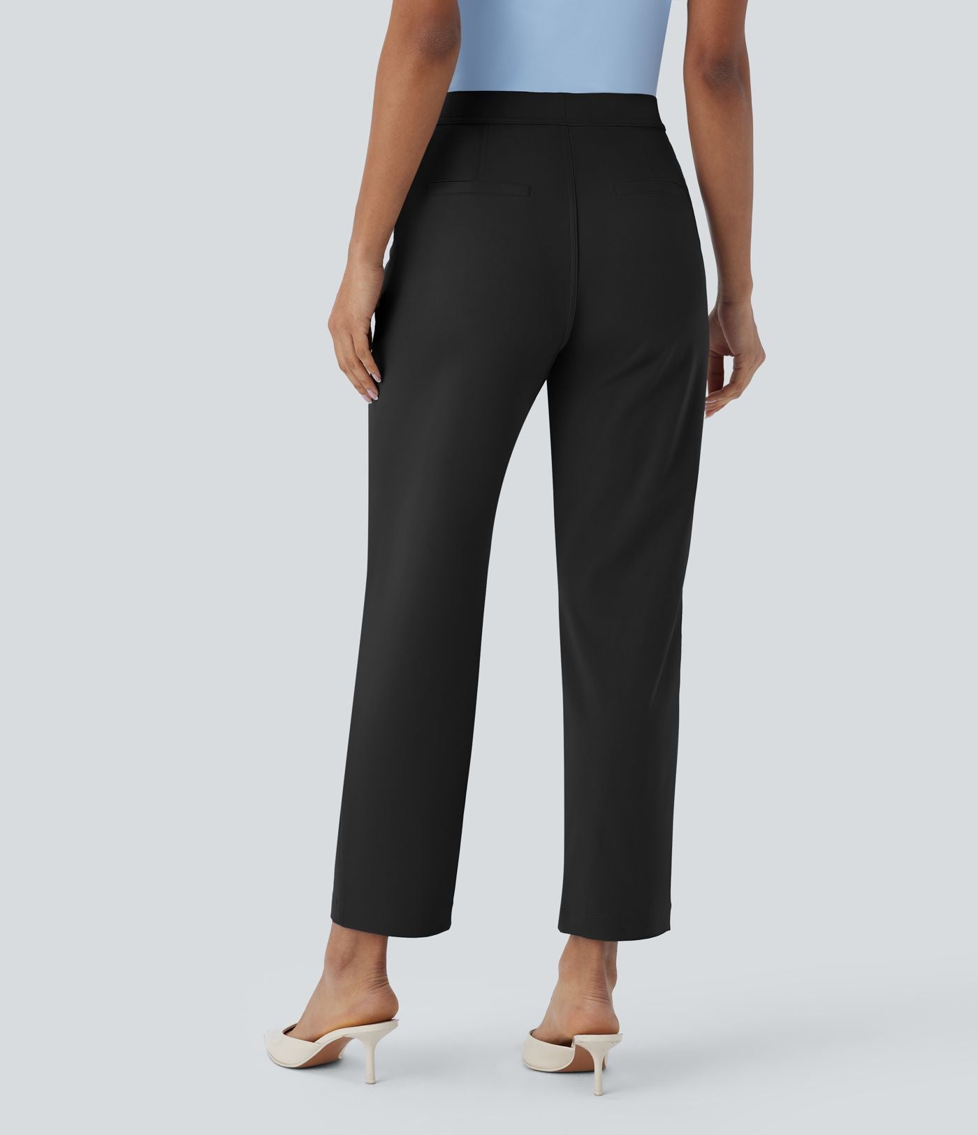 Pantalon de travail fuselé longueur cheville taille haute Halara Flex™ DayStretch avec poches