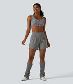 Short de yoga SoftlyZero™ Airy taille très haute 2-en-1 effet frais InstantCool 12,5 cm avec poches