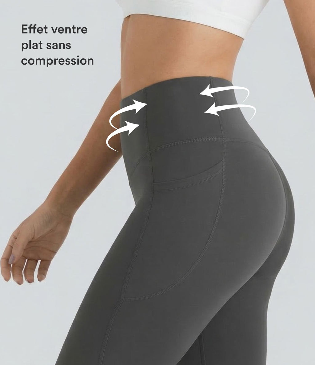 Legging corsaire d'entraînement gainant galbant taille haute avec poches Halara UltraSculpt™